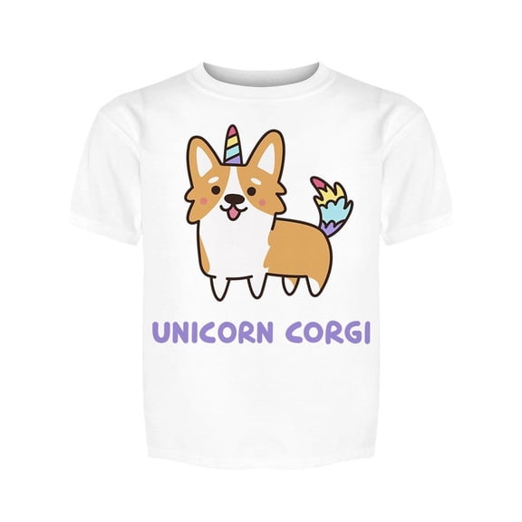 A Unicorn Corgi Tee Girl's -Image by Shutterstock