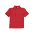 thumbnail image 1 of A+ Unisex Pique Knit Polo - red, 4-5 (Little Girls), 1 of 1