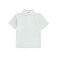 thumbnail image 1 of A+ Unisex Pique Knit Polo - white, 18-20, 1 of 1