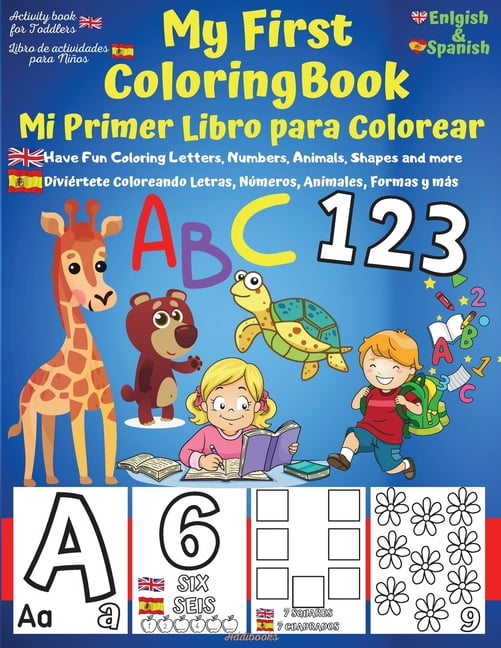 A.V.Gaurean My First English-Spanish Coloring Book for Toddlers - Mi ...