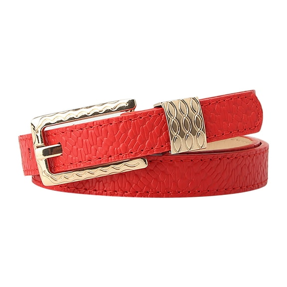 A Versatile Accessory A Fine Belt And A Retro Patterned Decorative Belt For Ladies
