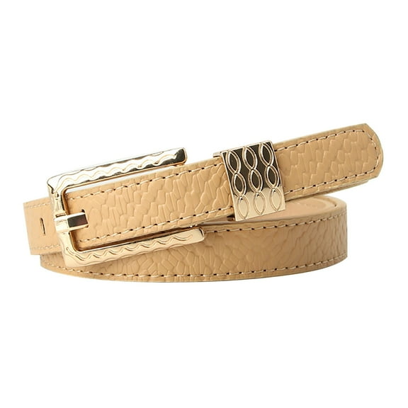 A Versatile Accessory A Fine Belt And A Retro Patterned Decorative Belt For Ladies