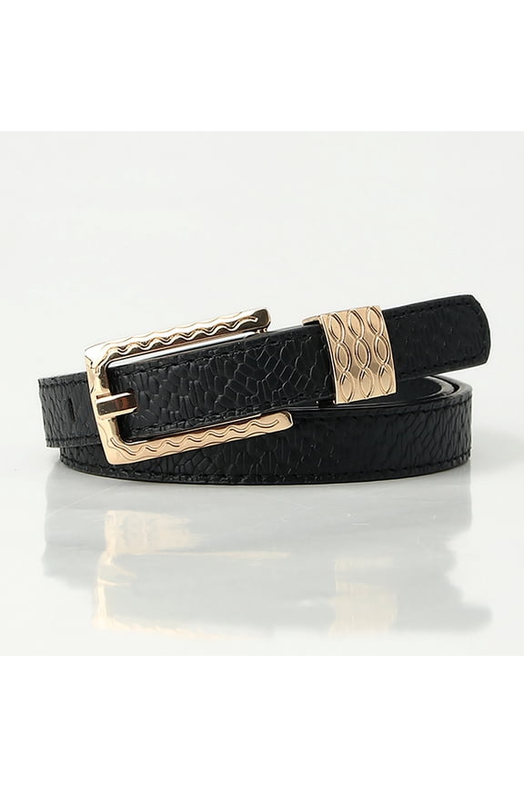 A Versatile Accessory for Everyday Style Classic Belt for Women Refined with Timeless Pattern, Black