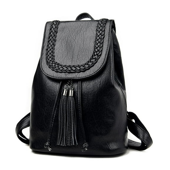 A Versatile Shoulder Bag With Stylish Cowhide Fringed Tote,Black