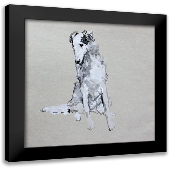 A Very Modern Dog 15x15 Black Modern Framed Museum Art Print Titled - Pop Modern Dog VIII