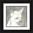 thumbnail image 1 of A Very Modern Dog  15x15 Black Ornate Wood Framed with Double Matting Museum Art Print Titled - Sepia Modern Dog III, 1 of 4