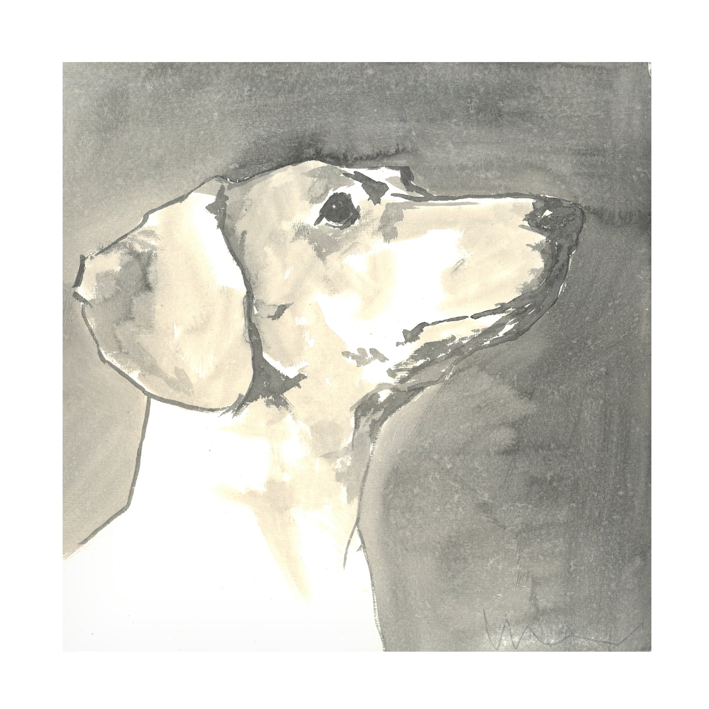 A Very Modern Dog 'Sepia Modern Dog IV' Canvas Art