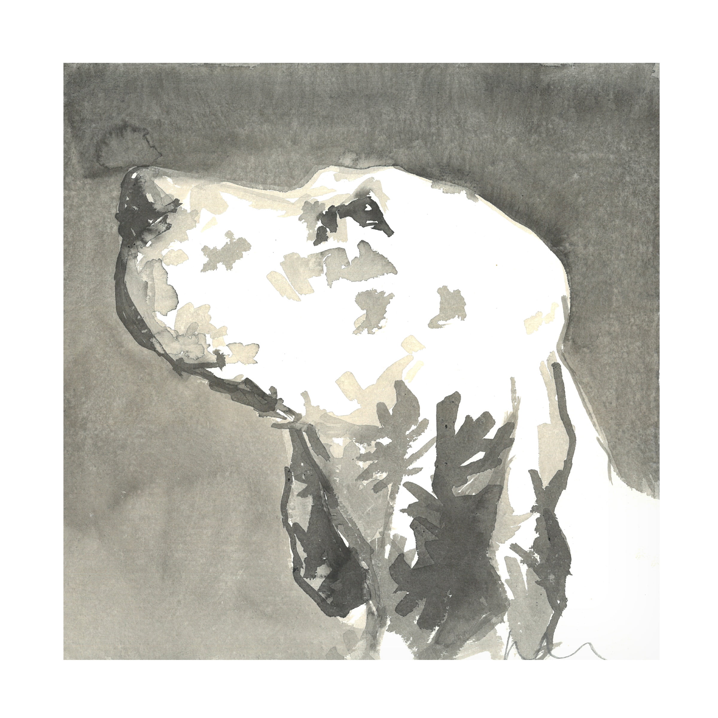 A Very Modern Dog 'Sepia Modern Dog V' Canvas Art
