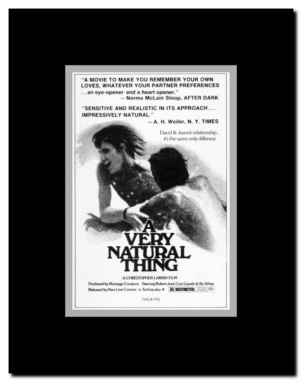 A Very Natural Thing Framed Movie Poster