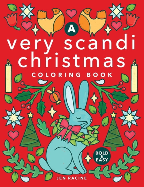 A Very Scandi Christmas Coloring Book: Scandinavian-inspired Holiday Coloring for Everyone, (Paperback)