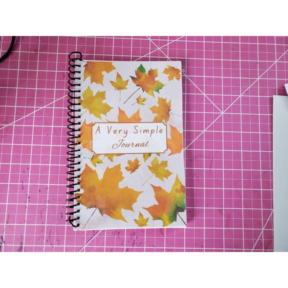 A Very Simple Spiral Bound Journal (8.5x11inches, Fall)