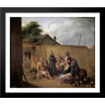thumbnail image 1 of A Veteran Recounting His Adventures 32x28 Large Black Wood Framed Print Art by Leonardo Alenza, 1 of 2
