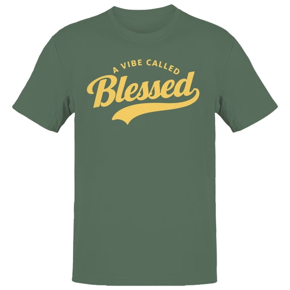 A Vibe Called Blessed Men's Military Green T-shirt