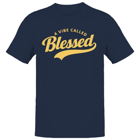 A Vibe Called Blessed Men's Navy T-shirt