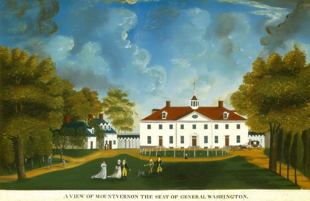 A View Of Mount Vernon Canvas Art -  (36 x 24)