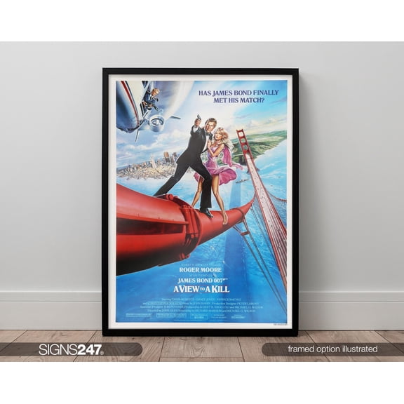 A View To A Kill James Bond Poster | Movie Poster | Movie Prints For Cinema Rooms | Wall Art | Home Decor | A0 A1 A2 A3 A4 A5