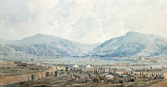 A View of Happy Valley Race Course Hong Kong Canvas Art - Marciano Baptista (12 x 18)