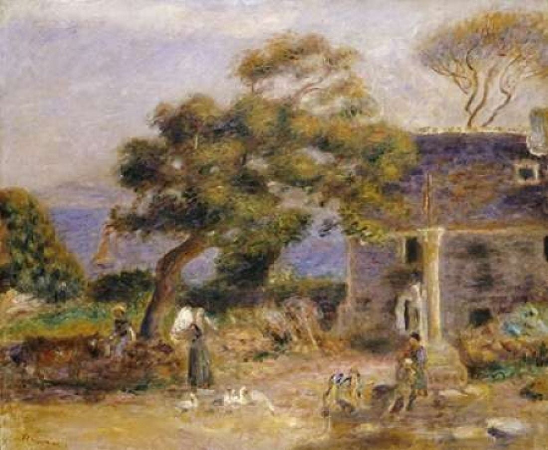 A View of Treboul Canvas Art - Pierre-Auguste Renoir (20 x 24)