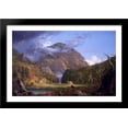 thumbnail image 1 of A View of the Mountain Pass Called the Notch of the White Mountains (Crawford Notch) 40x26 Large Black Wood Framed Print Art by Thomas Cole, 1 of 2
