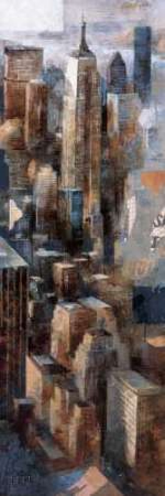 A View to Remember I - Empire State Building Canvas Art - Marti Bofarull (8 x 24)