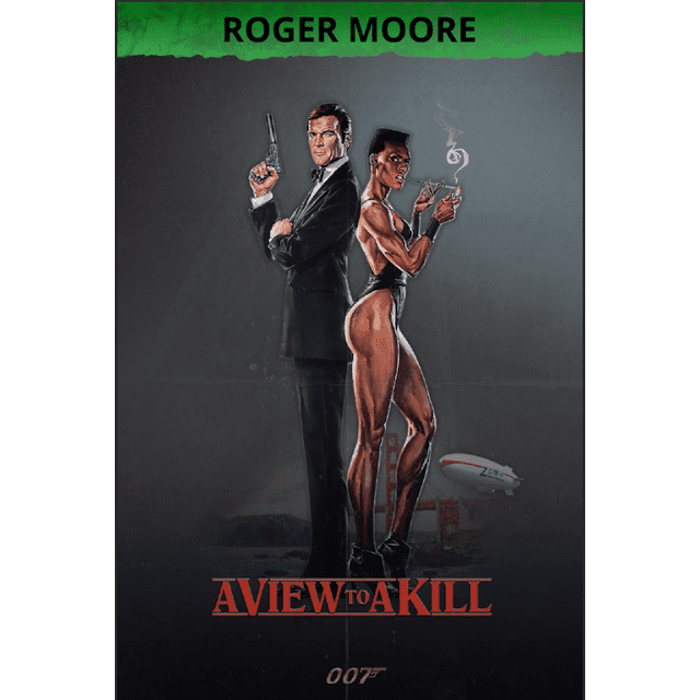 A View to a Kill (1985) Poster - 24x36 | Roger Moore | James Bond | Iconic Spy