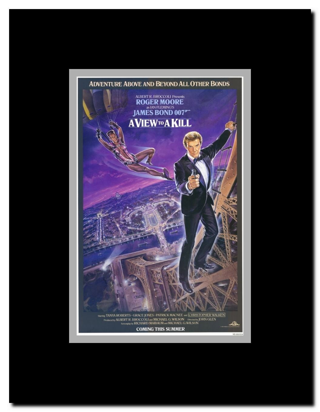 A View to a Kill Framed Movie Poster