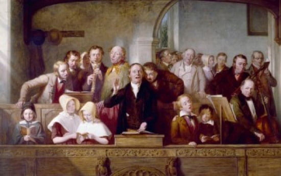 A Village Choir by Thomas Webster 1847 (1800-1886) Canvas Art - Thomas Webster (18 x 24)