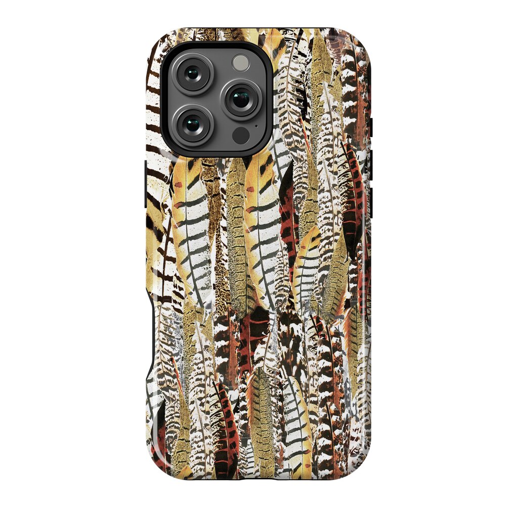 A Vintage And Rustic Brown Feathers Themed Pattern Tough Case for ...