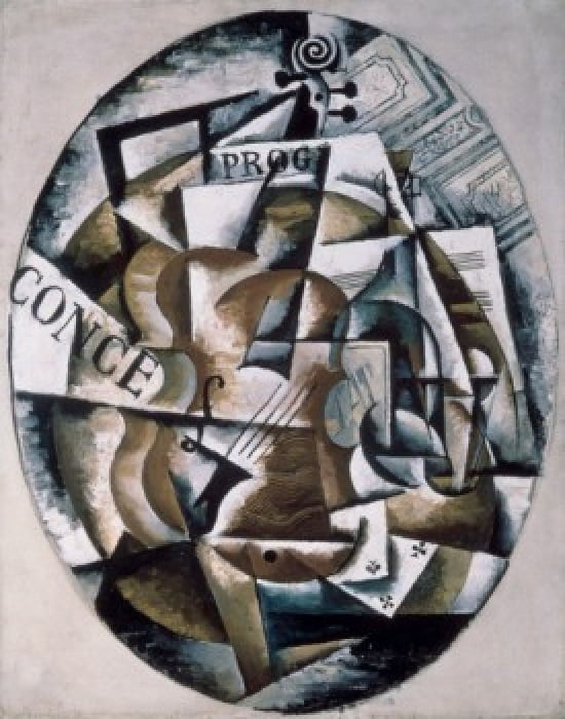 A Violin 1915 Ljubov Sergeevna Popova (1889-1924 Russian) Tretyakov Gallery Moscow Russia Canvas Art - Ljubov Sergeevna Popova (18 x 24)