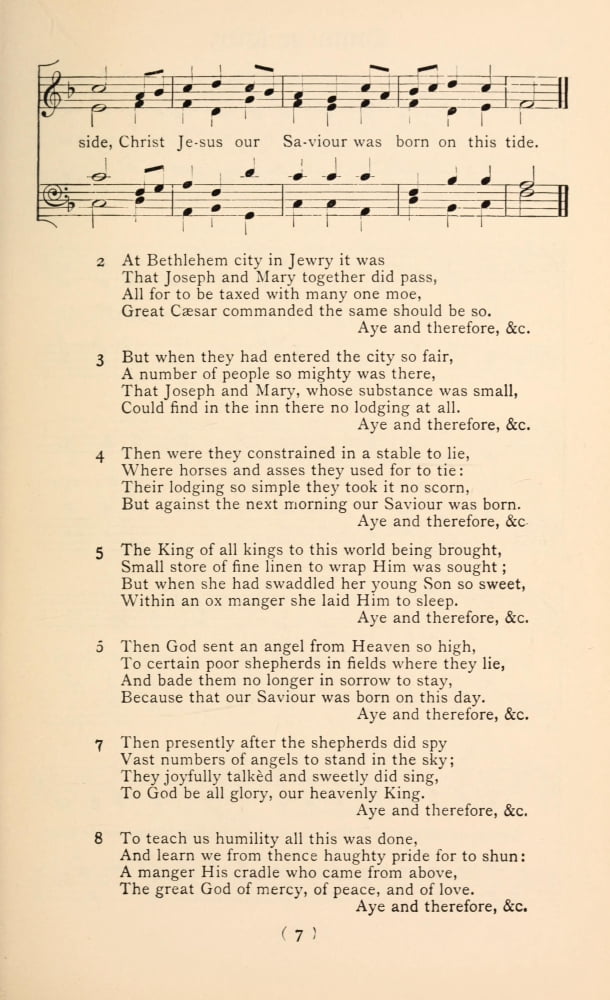 A Virgin Unspotted 2 Christmas Carols New & Old 1850 Canvas Art - (18 x 24)