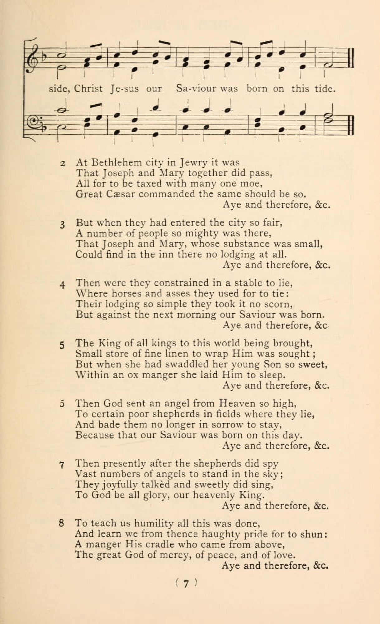 A Virgin Unspotted 2 Christmas Carols New & Old 1850 Canvas Art - (24 x 36)