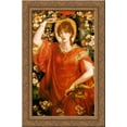 thumbnail image 1 of A Vision of Fiammetta 24x16 Gold Ornate Wood Framed Canvas Art by Dante Gabriel Rossetti, 1 of 2