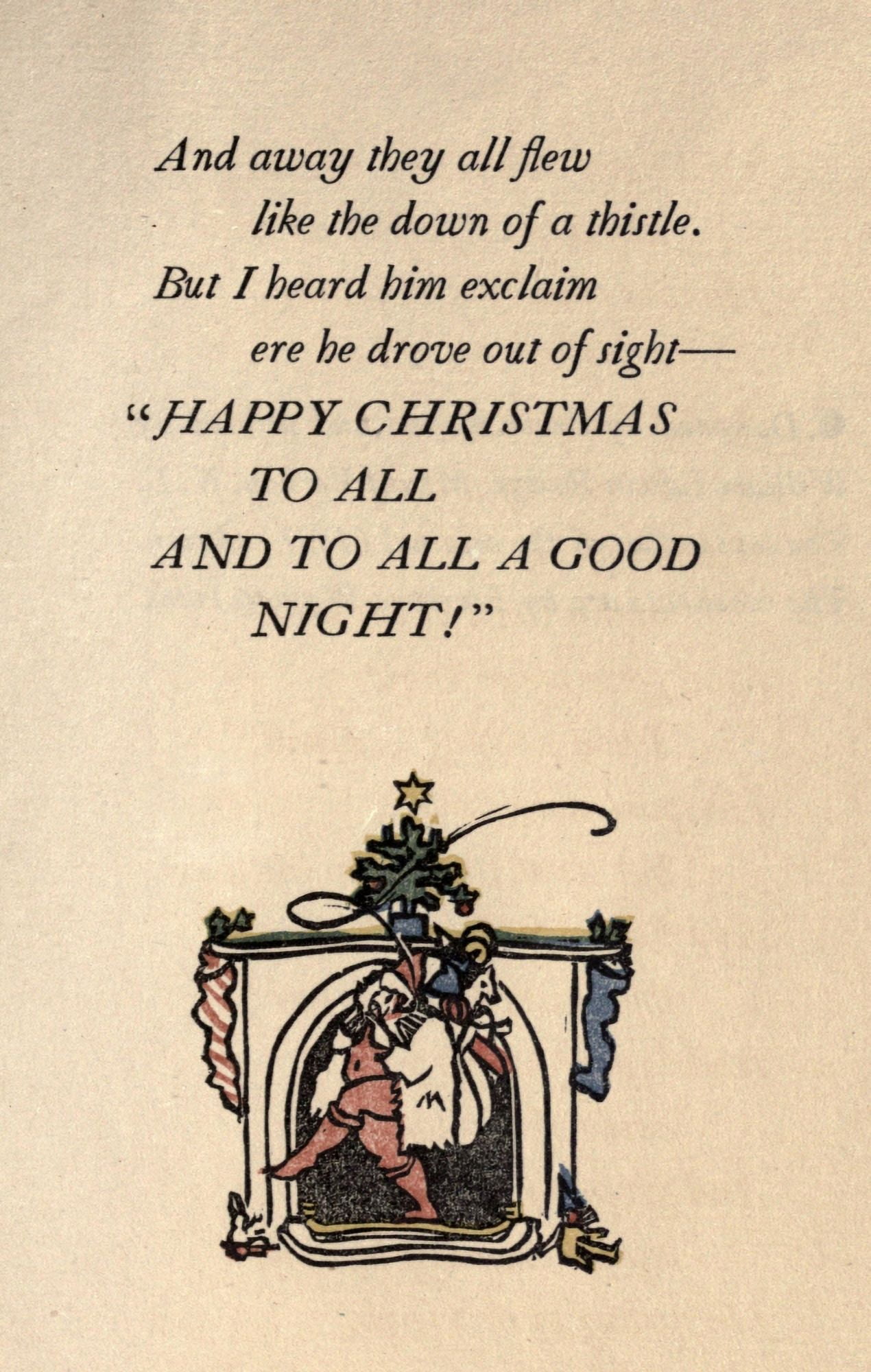A Visit from St Nicholas 1821 Twas the Night Before Christmas 7 Canvas Art - CC Moore (18 x 24)