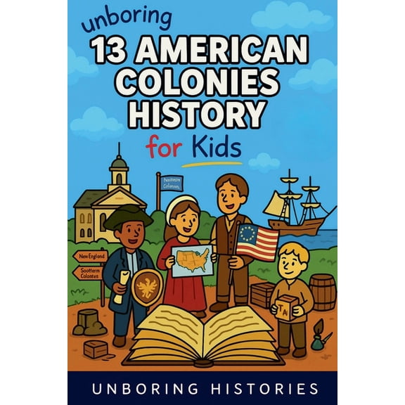 A Visual Learning Guide to American Hist Unboring 13 American Colonies History for Kids, Book 13, (Paperback)