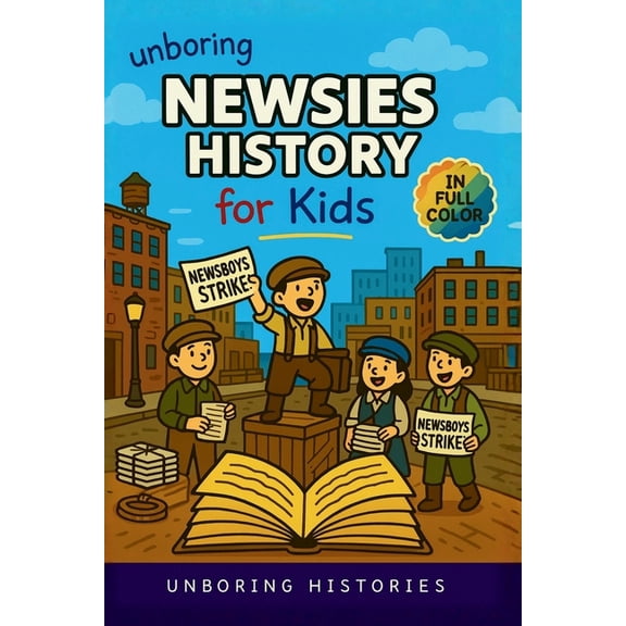 A Visual Learning Guide to Industrial Hi Unboring Newsies History for Kids: Funny, Interesting, Concise Guide to the Gritty World of Newsboys, Newspaper Wars, an, Book 1, (Paperback)