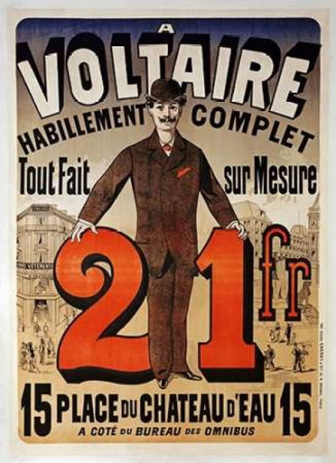 A Voltaire Canvas Art - Jules Cheret (18 x 24)
