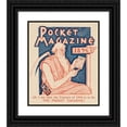 thumbnail image 1 of A.W.B. Lincoln 20x23 Black Ornate Framed Double Matted Museum Art Print Titled: Pocket Magazine (1896), 1 of 5