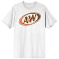 thumbnail image 1 of A&W Classic Logo Men's White Graphic Tee - 6XL, 1 of 7