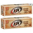 thumbnail image 1 of A&W Cream Soda 12 Oz, 12 Count - Pack of 2, 1 of 4