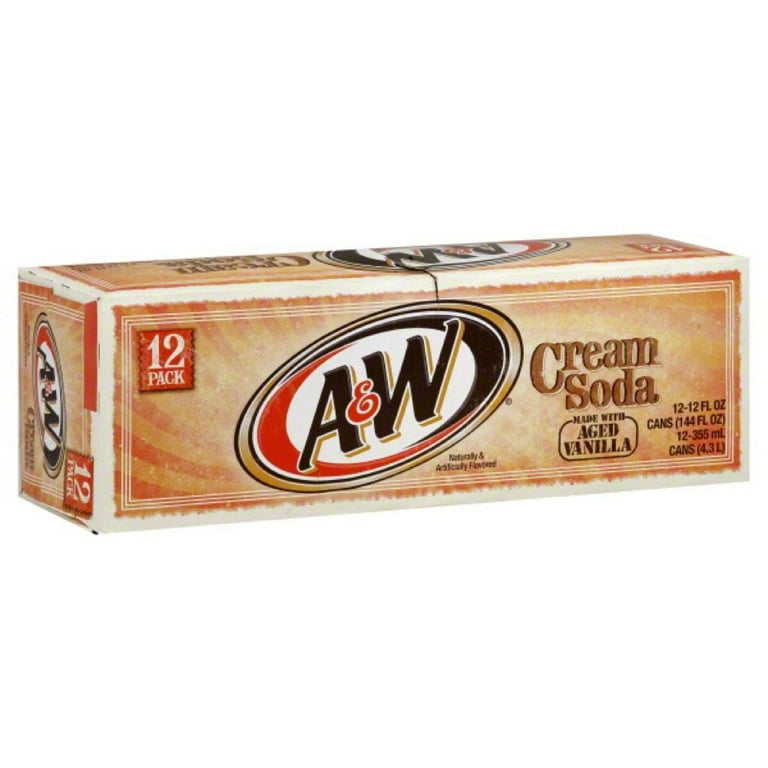 A&W Cream Soda Drinks, Caffeine-Free, Vanilla Flavor, Family