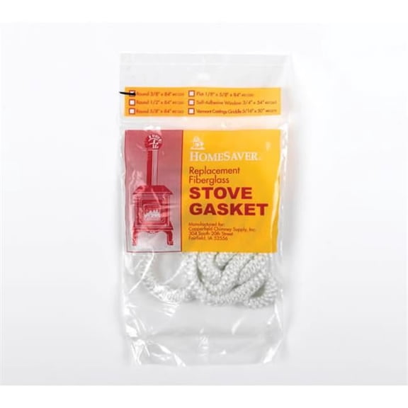 A.W. Perkins Co 1091 HomeSaver White Rope Gasket 3/8 Inch  x 84 Inch