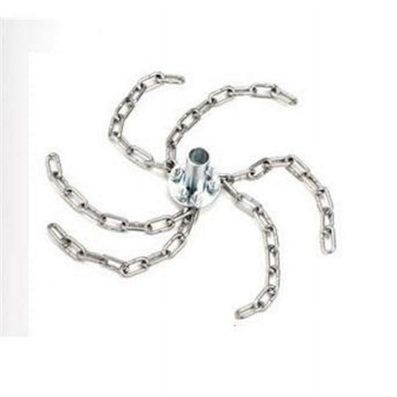 A.W. Perkins Co 7245L 12 Inch Chain Whip W/adaptor For Use With Steel Rods 12in.