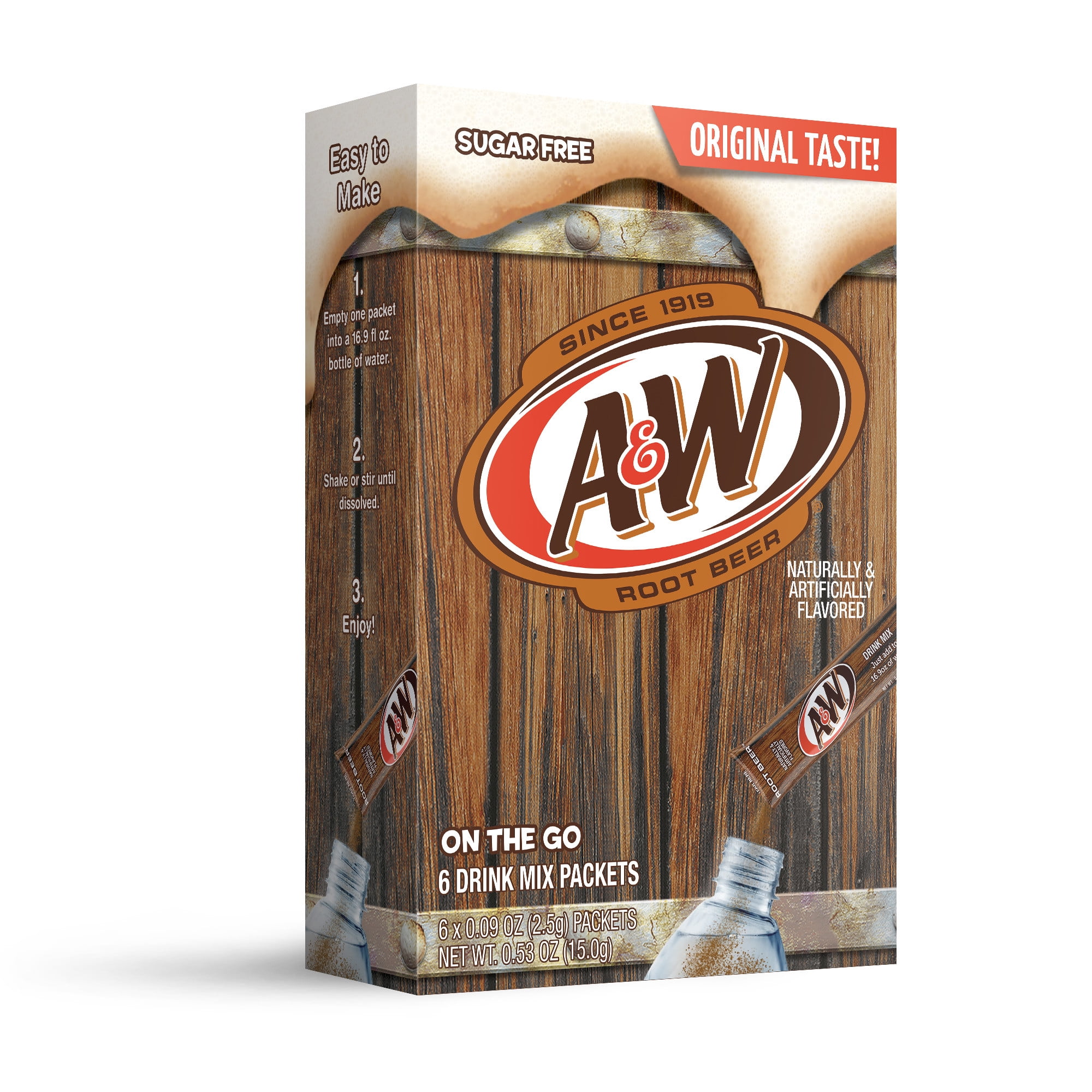 A&W Powder Drink Mix, Root Beer