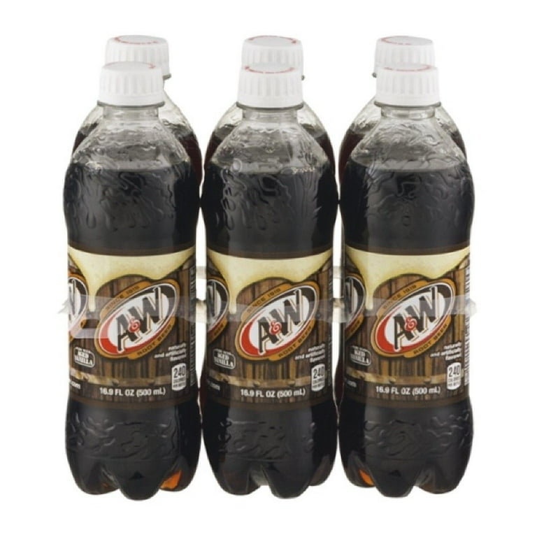 A&W Root Beer Soda, 16.9 Fl Oz - Pack of 12 Bottles - Walmart.com