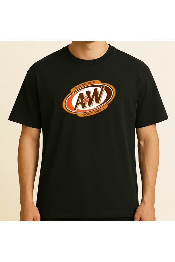 A&W Root Beer Since 1919 Retro Soda Badge T-Shirt Size S-4XL