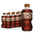 thumbnail image 1 of A&W Root Beer Soda Pop, 12 fl oz, 8 Pack Bottles, 1 of 12