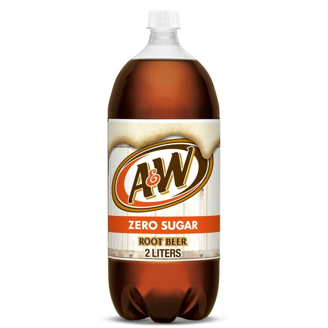 A&W Zero Sugar Root Beer Soda, 2 L bottle - Walmart.com