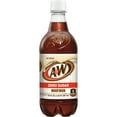 thumbnail image 1 of A&W Zero Sugar Root Beer Soda Pop, 20 fl oz, Bottle, 1 of 12