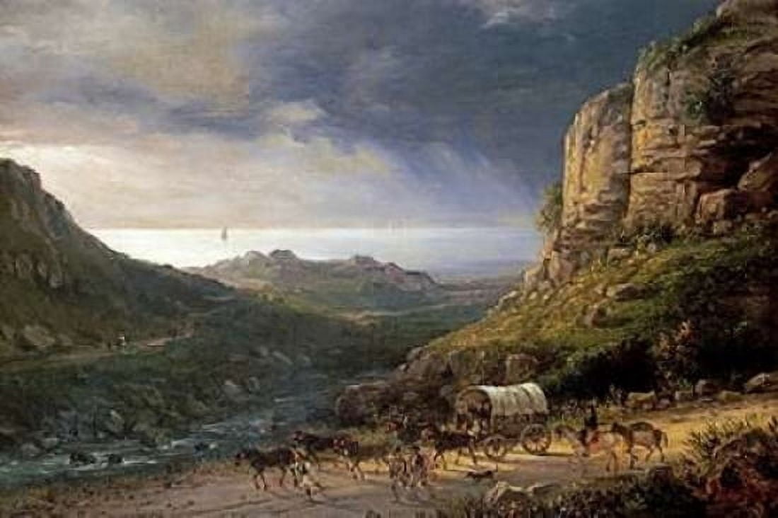 A Wagon On a Path Canvas Art - Domenico Ferri (24 x 36)