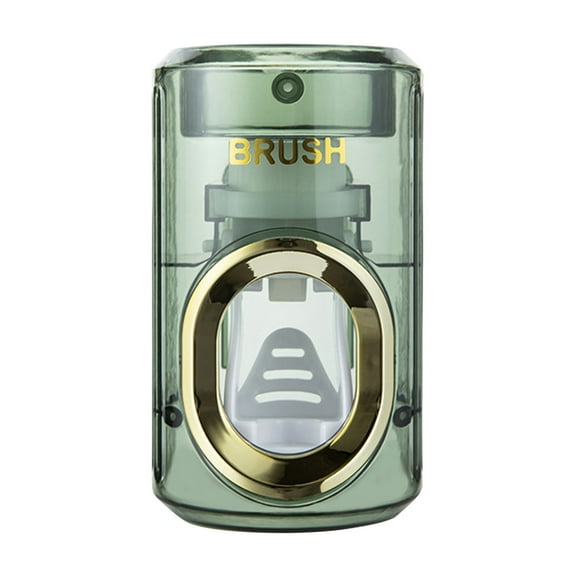 A Wall Mounted Toothpaste Dispenser Automatic Squeezer Punch Free Rack Holder For Bathroom Organizer Pump Press No Drill Installation Easy